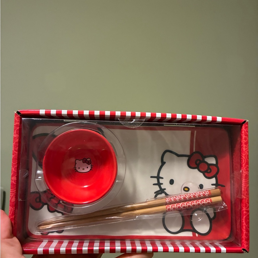 Sanrio Hello Kitty Red Dining Set